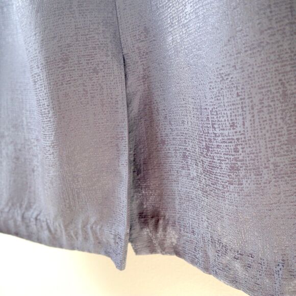 Vintage Adrianna Papell Size 12 Silk Jacquard Satin Pencil Skirt Lavender Purple - Picture 5 of 10